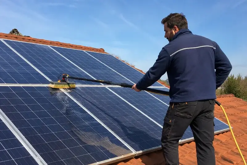 Nettoyage et entretien de panneaux solaires à Persquen