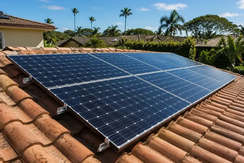 Installation de panneaux solaires à Persquen